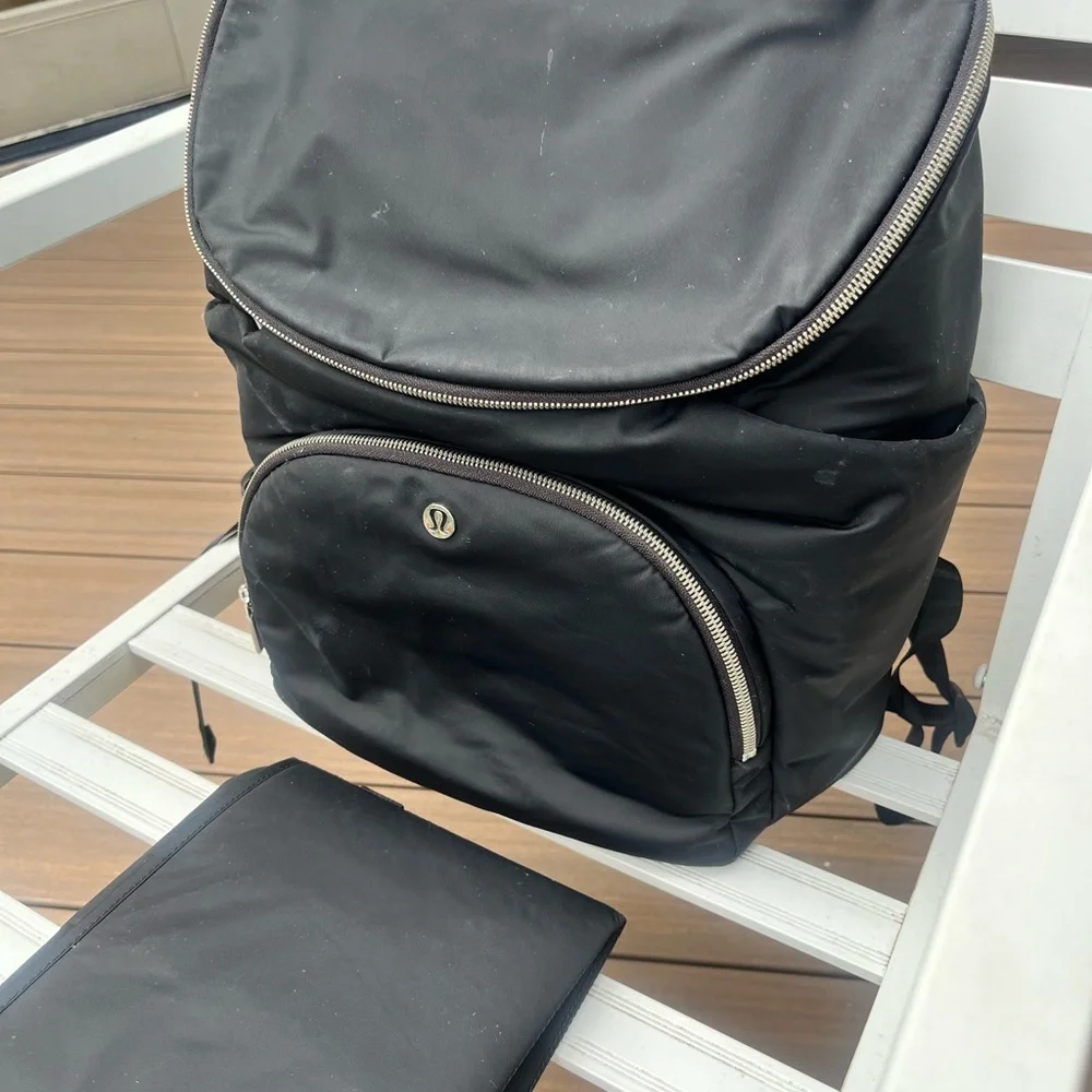 lululemon athletica Black Men's Travel Backpack with Organizer Pouch